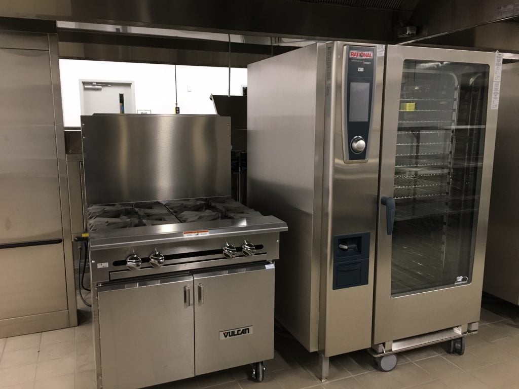 More state-of-the-art equipment inside the Community Kitchen. 