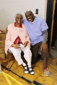 Rosa and her son, Eddie, pictured at the 31st annual Rosa