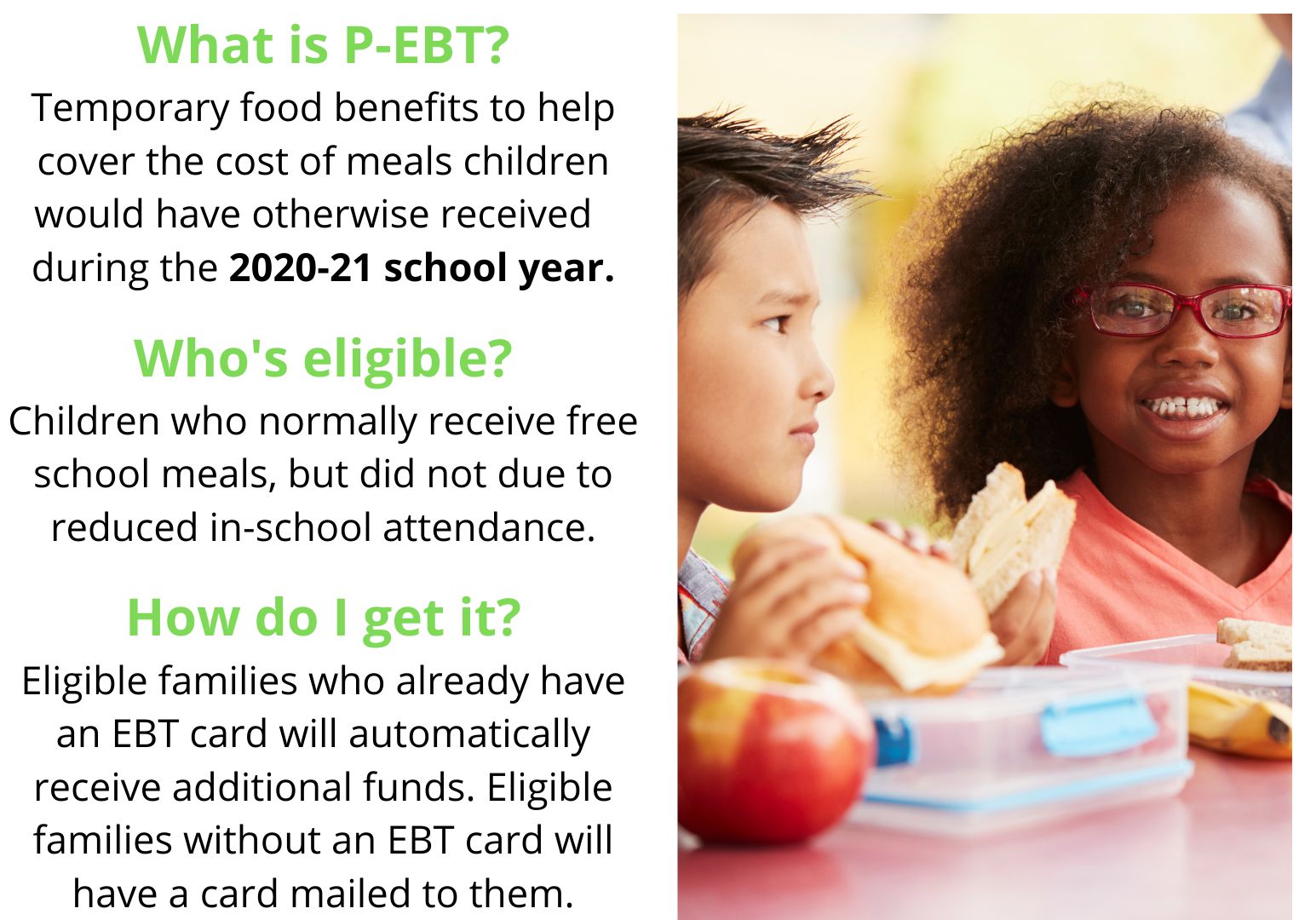 What to know about Pandemic EBT benefits for Rochesterarea families Foodlink Inc