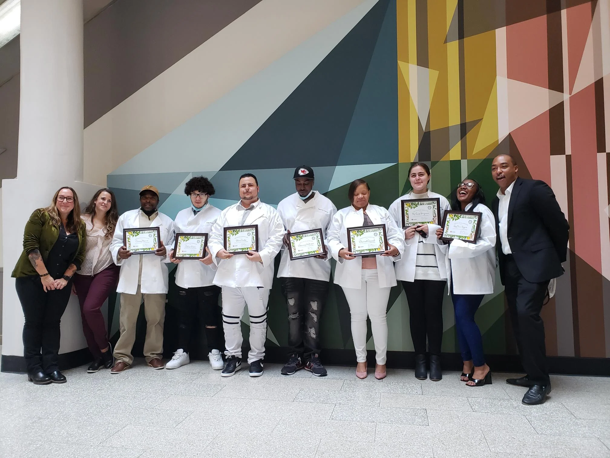 Class of 2021 (Class #3): From left, Courey Harris, Joshua Orsini, Olvin Cortes, Chauncy Anderson, Charnel Council, McKenzie Dingman and KayJona Rogers.